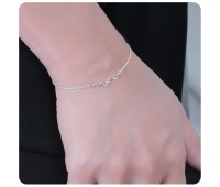 Heart Wave Silver Bracelet BRS-1110